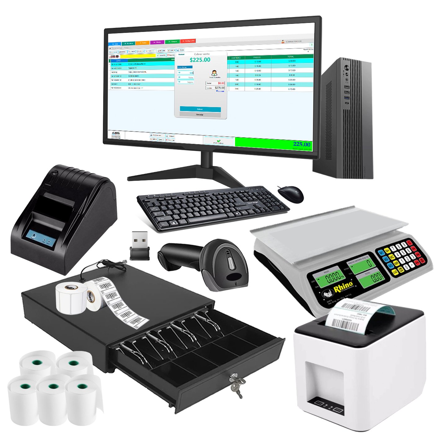 Kit Punto De Venta Abarrotes Carnicerías Fruterías